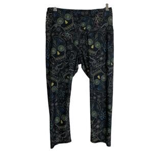 Women’s Black Sugar Skull Leggings